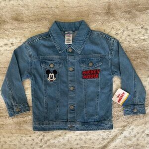 Disney Child’s Mickey Mouse Blue Denim Jacket NWT